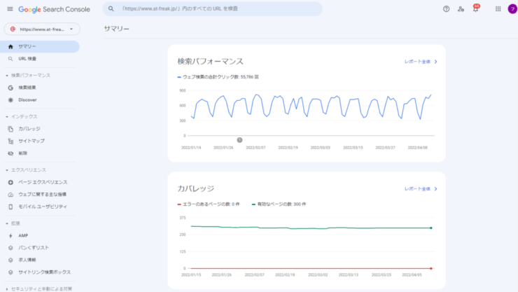 GSCサマリー画面